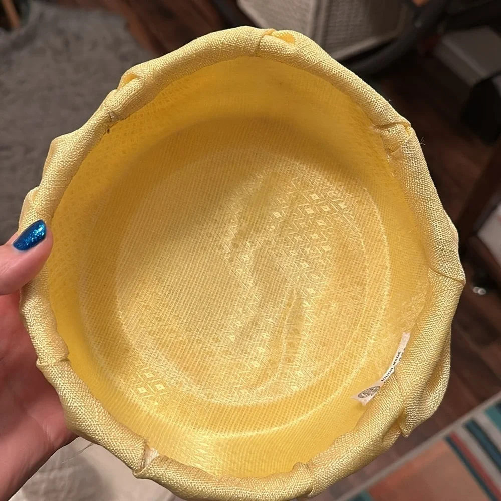 💛💛💛Vintage union made hat, perfect handmade excellent condition yellow